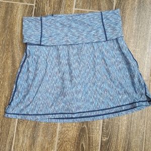 Prana Fold Down Yoga Skort Mini A line - Blue